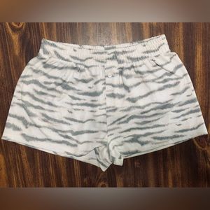 Super Soft Zebra Print Sleep Shorts SZ Small Forever 21